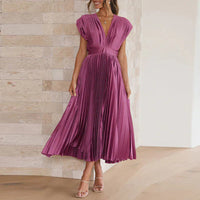 Stylish V-neck Dress for Women for a Chic and Elegant Look (Robe à col en V pour femmes pour un look chic et élégant)