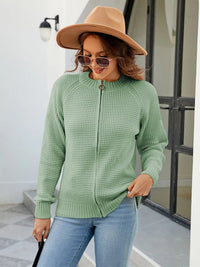 Cardigan zippé à manches longues pour femmes, décontracté et élégant - Kate