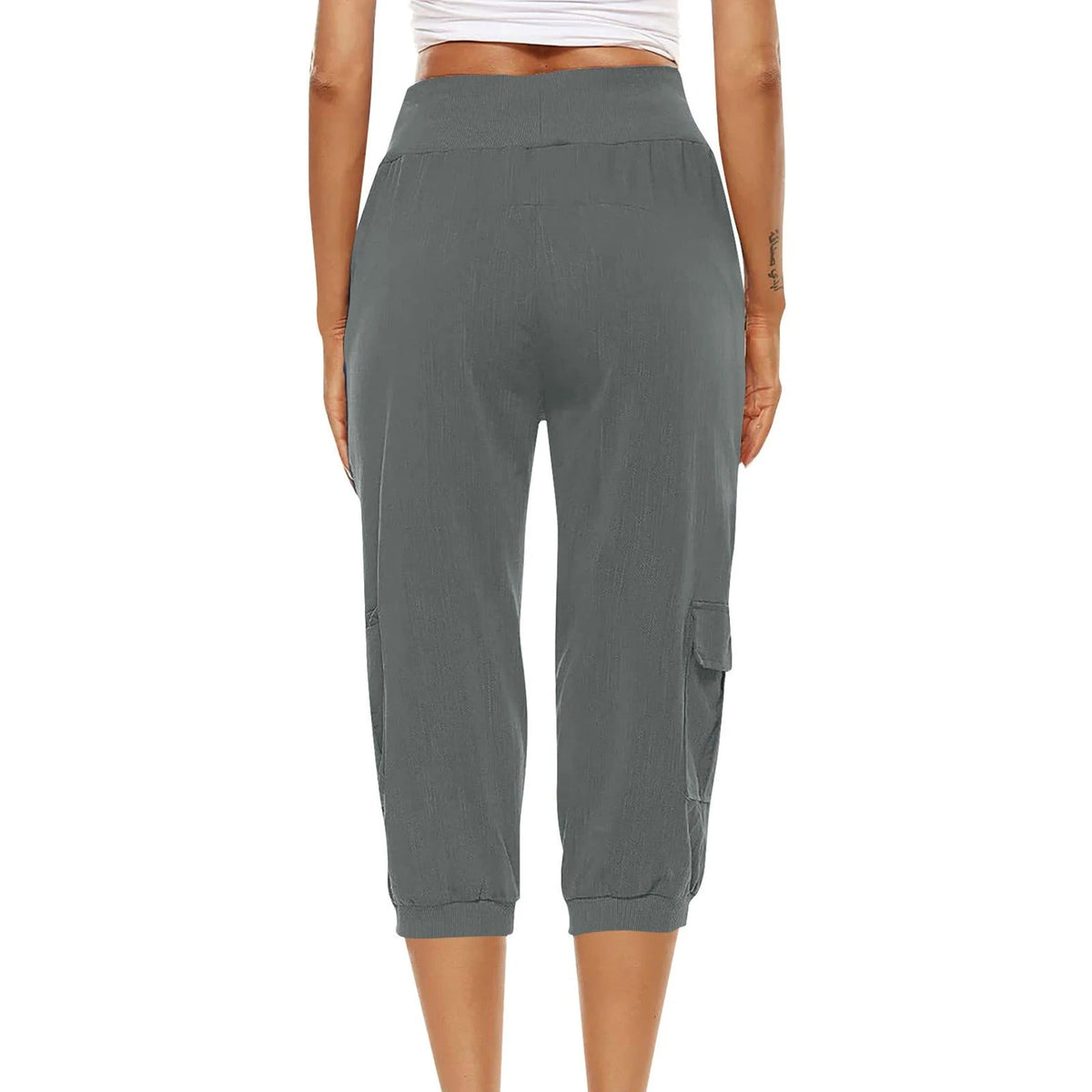 Pantalon court pour femme - Pantalon décontracté élégant et confortable pour un look tendance