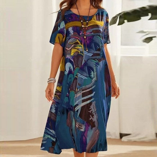Robe d'été Nanna élégante et confortable pour un look décontracté et stylé