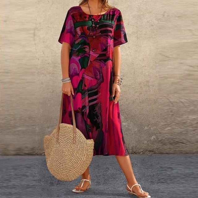 Robe d'été Nanna élégante et confortable pour un look décontracté et stylé