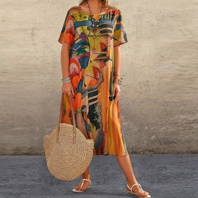 Robe d'été Nanna élégante et confortable pour un look décontracté et stylé