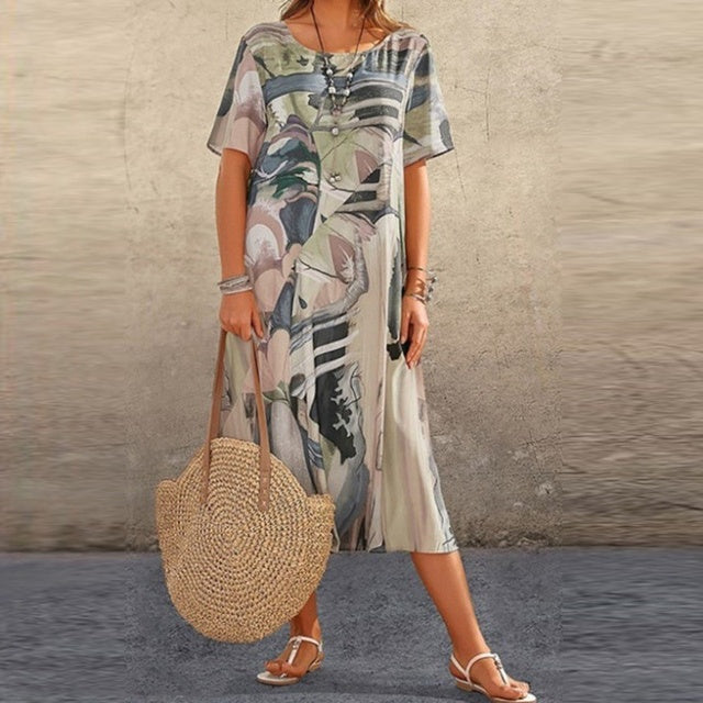 Robe d'été Nanna élégante et confortable pour un look décontracté et stylé