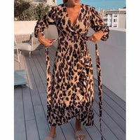 Robe élégante à col en V Sandra pour un look stylé
