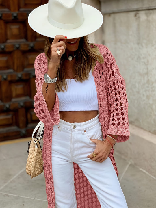 Elegant Crochet Ladies Cardigan - Talia pour un look élégant