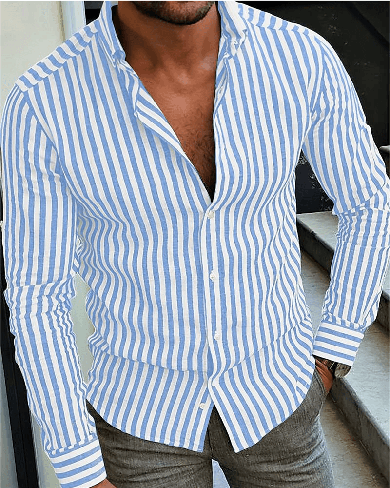 Camisole masculine classique à rayures pour un style élégant et intemporel