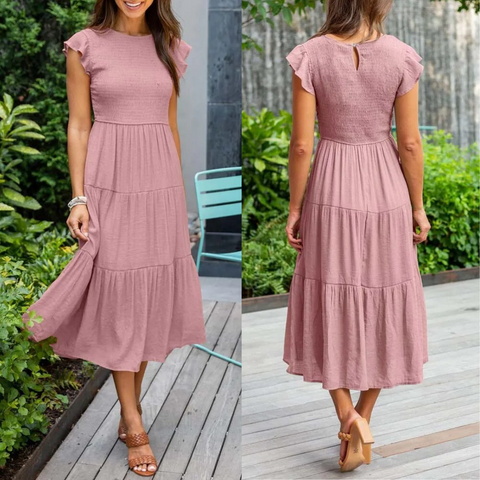 Robe longue décontractée, chic et confortable - Joline, parfaite pour toutes les occasions