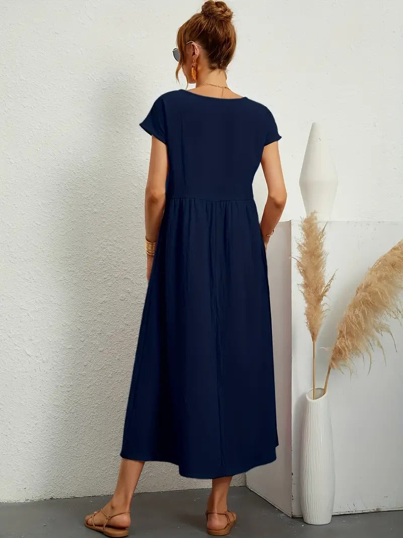 Vestido de verano sin mangas con bolso a juego - Perfecto para mujeres