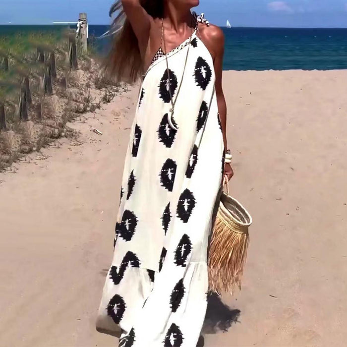 Élégante robe midi asymétrique de Meier pour une soirée tranquille