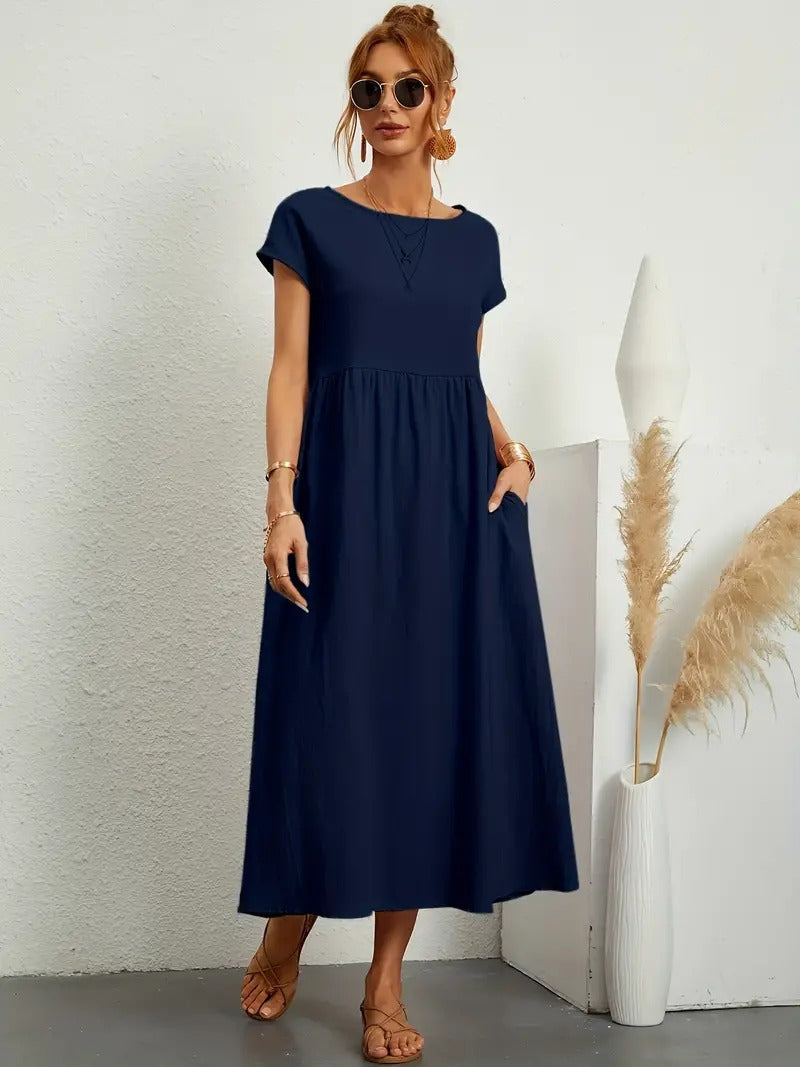Vestido de verano sin mangas con bolso a juego - Perfecto para mujeres
