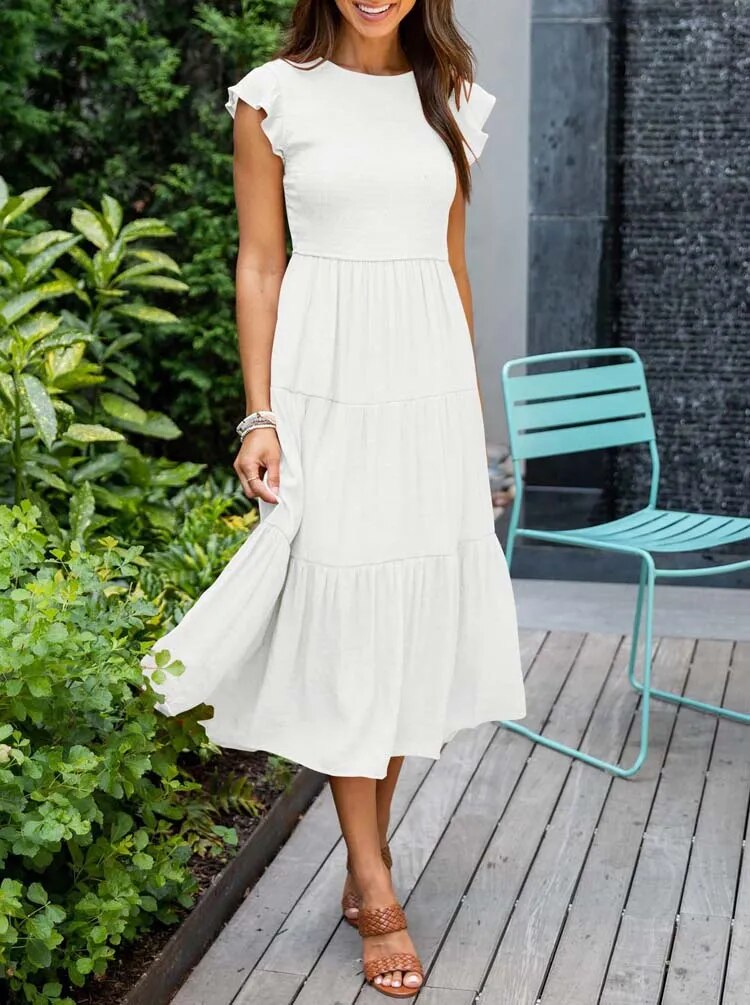 Robe longue décontractée, chic et confortable - Joline, parfaite pour toutes les occasions