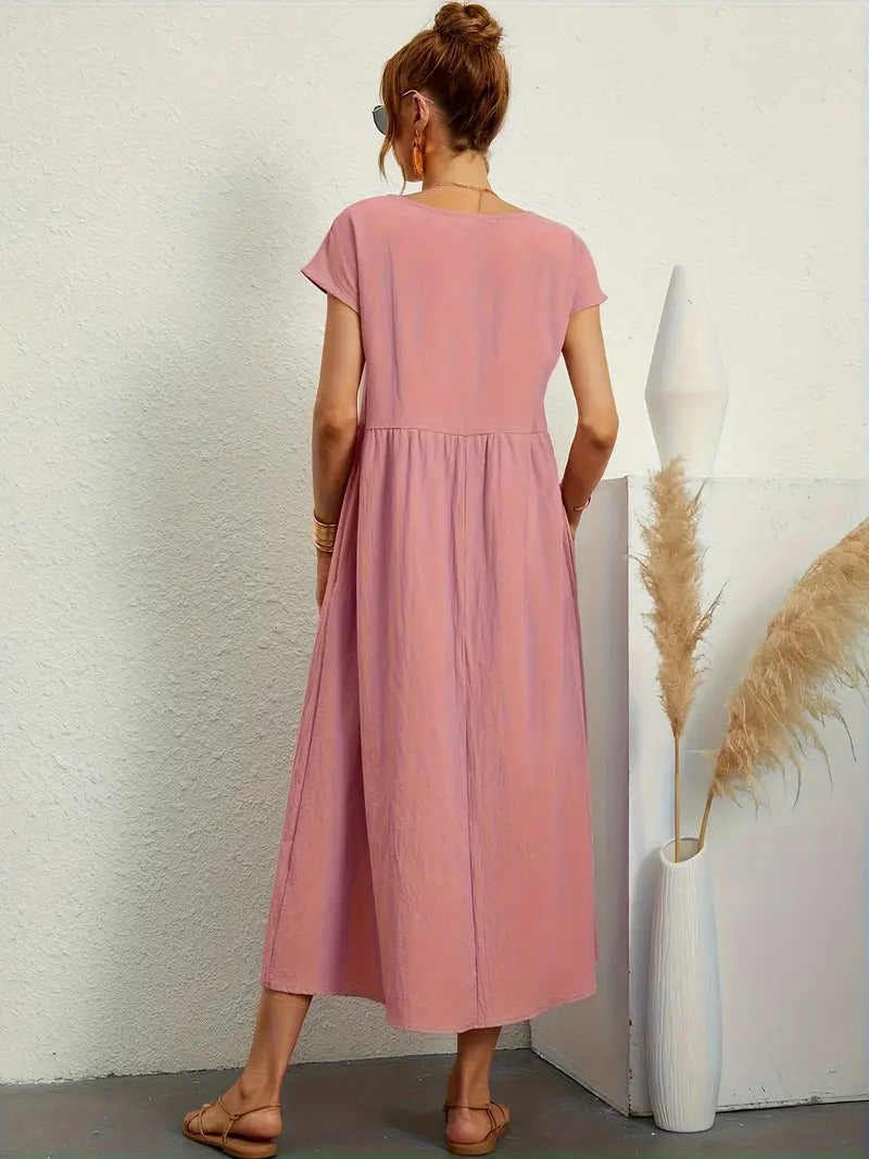 Vestido de verano sin mangas con bolso a juego - Perfecto para mujeres