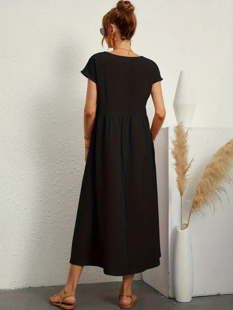 Vestido de verano sin mangas con bolso a juego - Perfecto para mujeres