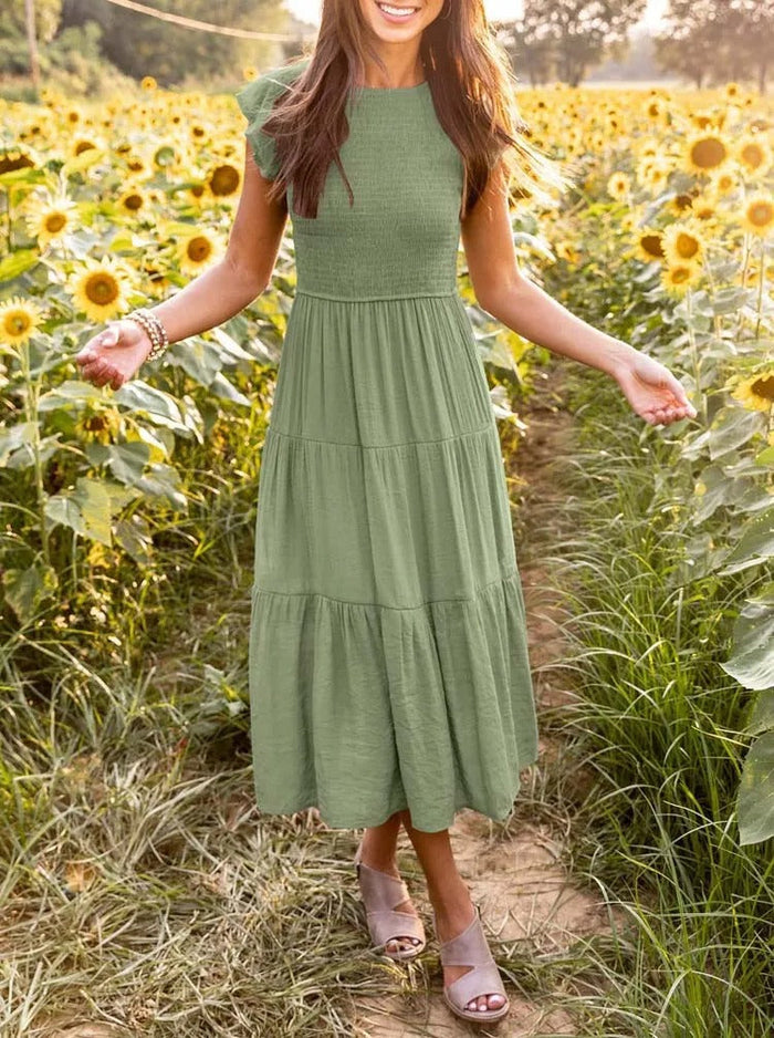 Robe longue décontractée, chic et confortable - Joline, parfaite pour toutes les occasions