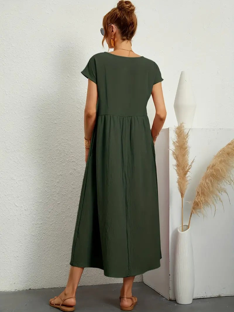 Vestido de verano sin mangas con bolso a juego - Perfecto para mujeres
