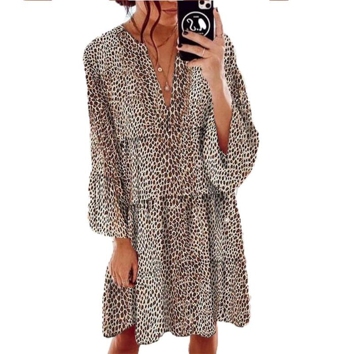 Robe fluide en léopard - Annabel