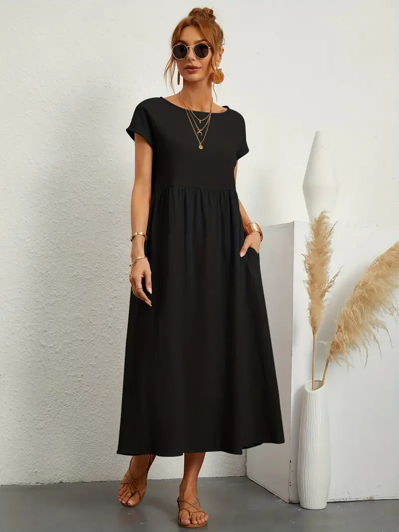 Vestido de verano sin mangas con bolso a juego - Perfecto para mujeres