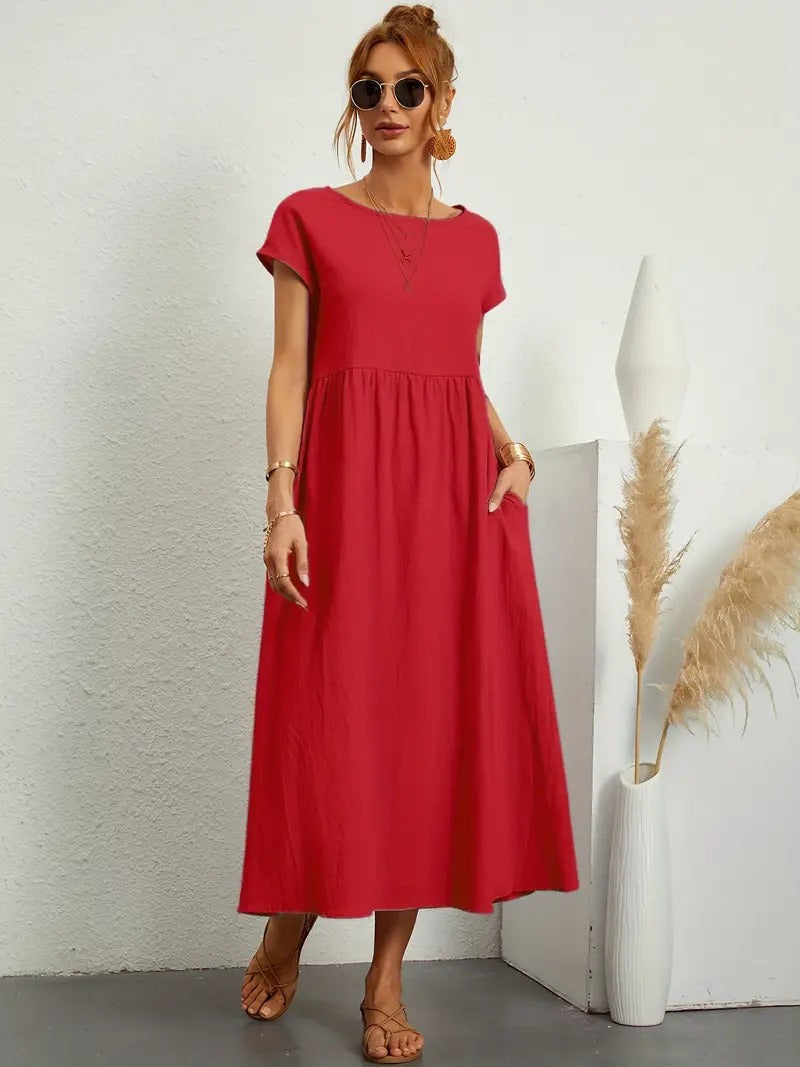 Vestido de verano sin mangas con bolso a juego - Perfecto para mujeres