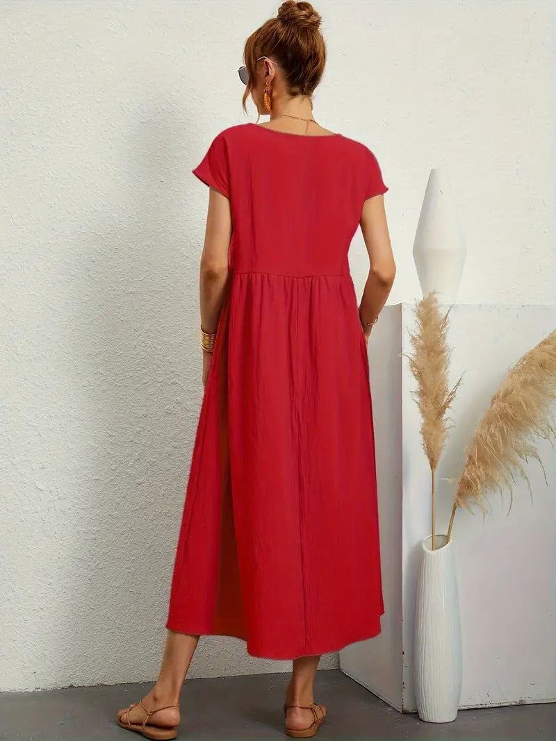 Vestido de verano sin mangas con bolso a juego - Perfecto para mujeres