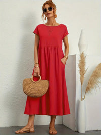 Vestido de verano sin mangas con bolso a juego - Perfecto para mujeres