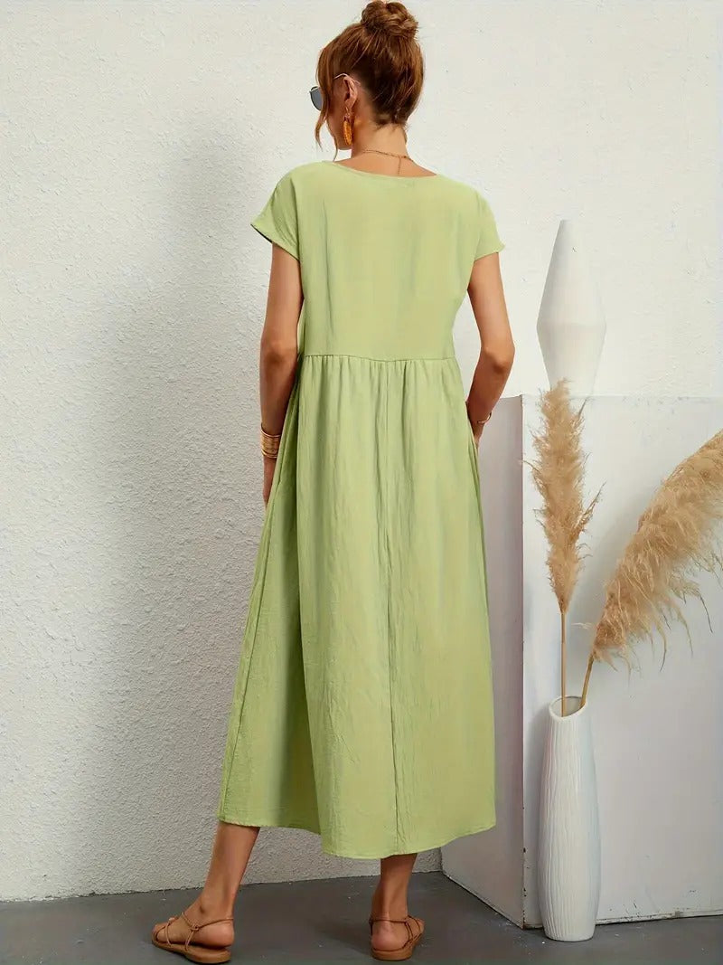 Vestido de verano sin mangas con bolso a juego - Perfecto para mujeres