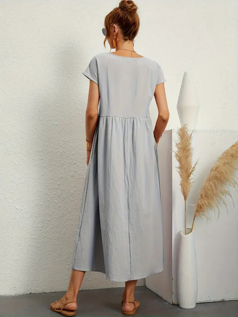 Vestido de verano sin mangas con bolso a juego - Perfecto para mujeres