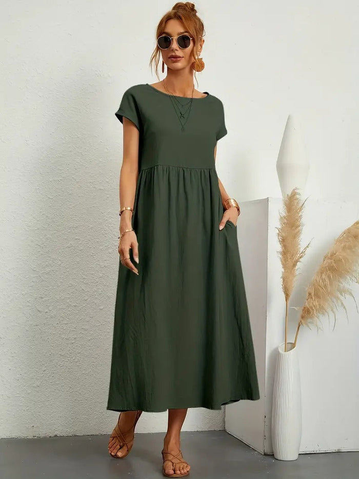 Vestido de verano sin mangas con bolso a juego - Perfecto para mujeres