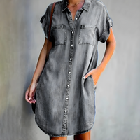 Chic Denim Midi Dress Regina pour un look intemporel et élégant