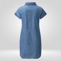 Chic Denim Midi Dress Regina pour un look intemporel et élégant