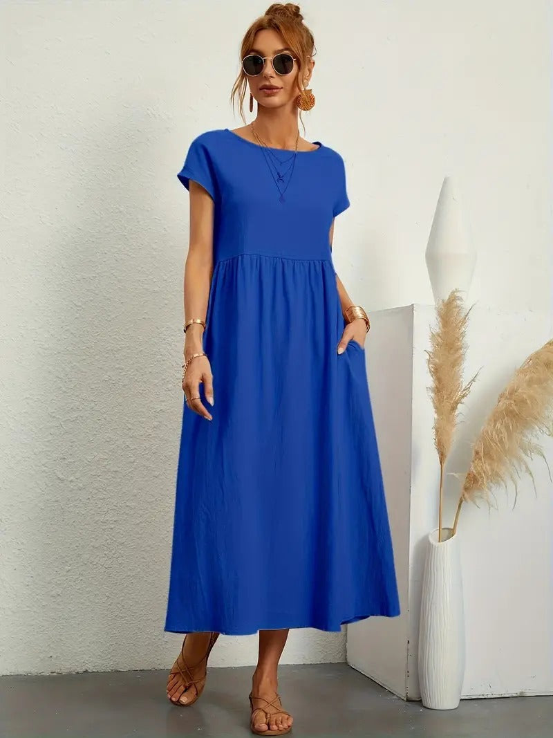 Vestido de verano sin mangas con bolso a juego - Perfecto para mujeres