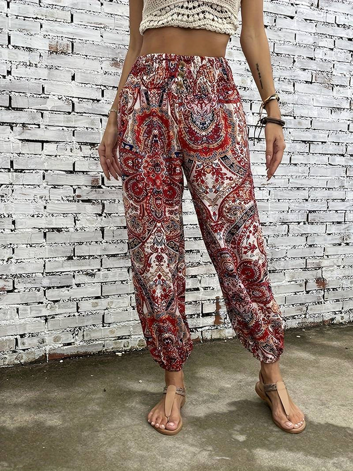 Pantalon décontracté imprimé pour femmes - pantalon confortable et décontracté pour toutes les occasions
