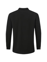 Ensemble de Plage pour Hommes - Chemise à Manches Longues à Boutons & Pantalons à Cordons - Coupe Décontractée