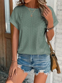 Top décontracté pour femmes - chemise élégante à manches courtes pour un look chic
