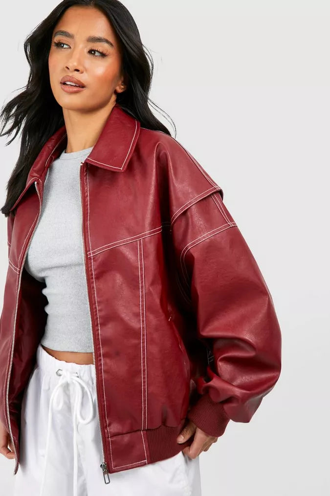 Flavie™ Veste en cuir