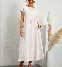 Vestido de verano ligero para mujer - Casual sin mangas hasta la rodilla