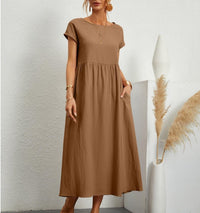 Vestido de verano ligero para mujer - Casual sin mangas hasta la rodilla