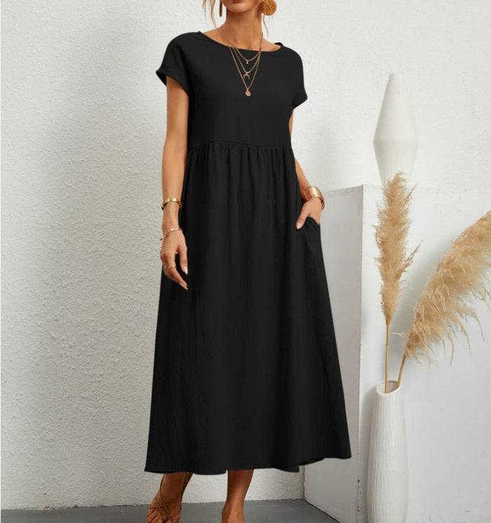 Vestido de verano ligero para mujer - Casual sin mangas hasta la rodilla