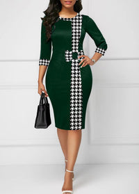 Chandail chic pour femmes, avec une jambe chaude et confortable et des manches 3/4 en forme de puzzle