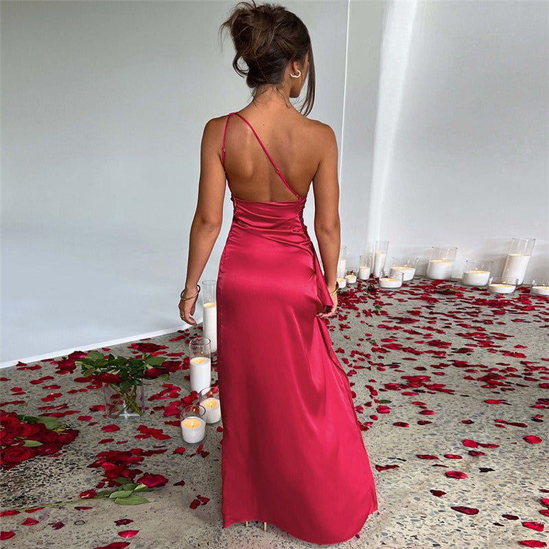 Robe de soirée sans manches chic et glamour - style midi scintillant pour femmes
