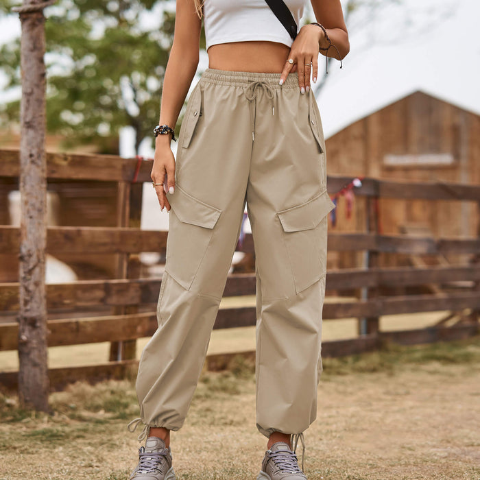 Pantalon cargo pour femmes - Pantalon utilitaire confortable et fonctionnel pour des aventures en plein air élégantes