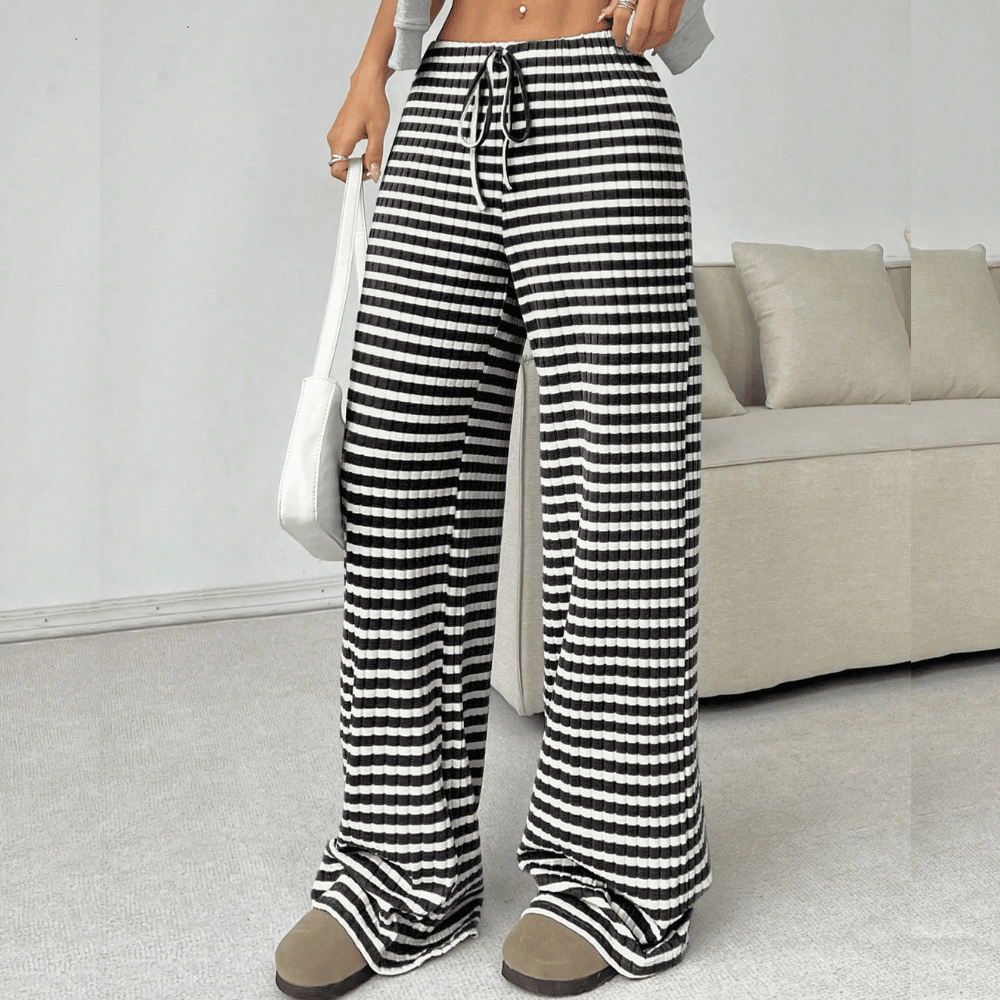 Pantalon de survêtement confortable à jambe large pour femmes, pour un look décontracté et élégant lors des journées décontractées