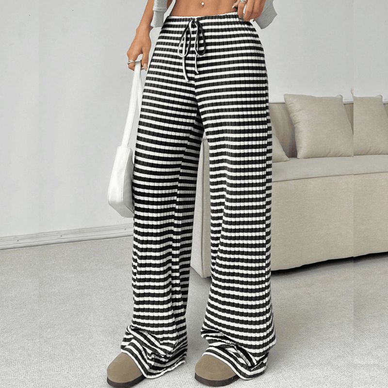 Pantalon de survêtement confortable à jambe large pour femmes, pour un look décontracté et élégant lors des journées décontractées