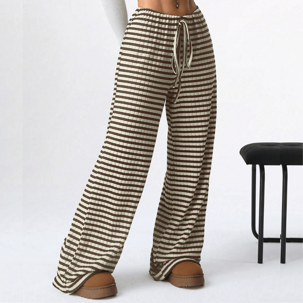 Pantalon de survêtement confortable à jambe large pour femmes, pour un look décontracté et élégant lors des journées décontractées