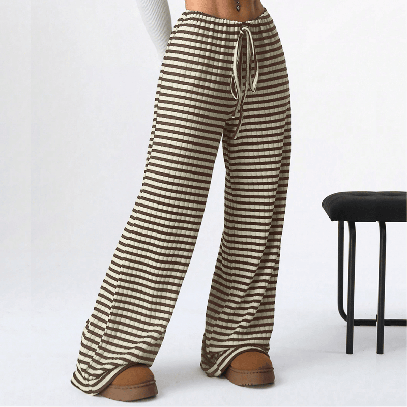 Pantalon de survêtement confortable à jambe large pour femmes, pour un look décontracté et élégant lors des journées décontractées