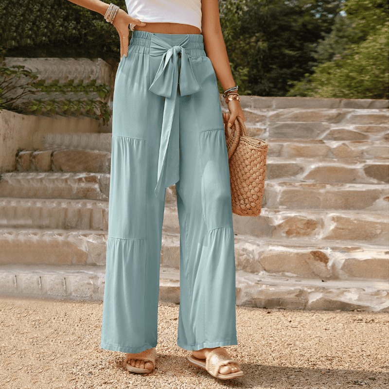 Pantalon large élégant pour femmes - Pantalon décontracté confortable et aéré pour femmes