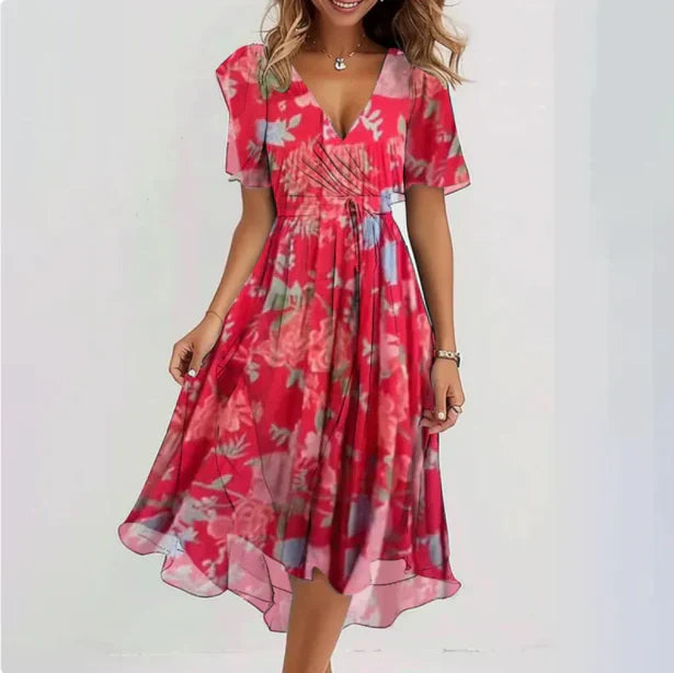 Élégante chemise en V pour femme, pour une soirée tranquille