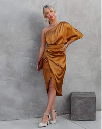 Robe de soirée élégante et féminine en satin Jessa - Séduisante et stylée