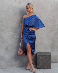 Robe de soirée élégante et féminine en satin Jessa - Séduisante et stylée