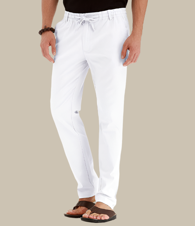 Pantalon d'été confortable et décontracté pour hommes avec ceinture élastiquée - Frego