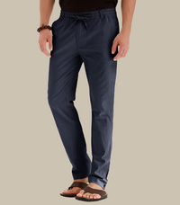 Pantalon d'été confortable et décontracté pour hommes avec ceinture élastiquée - Frego